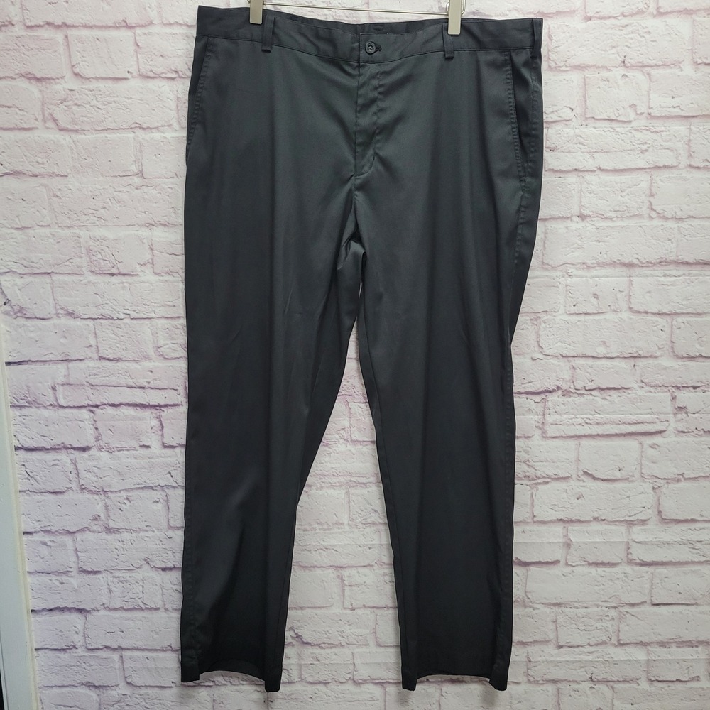 Nike Golf Black Dri Fit Chino Pants 38x30 Fits 40 Performance Athleisure Gorp - Picture 1 of 9